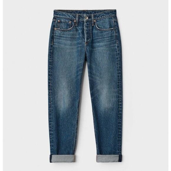 Rag & Bone Rosa Mid-Rise Boyfriend Jeans Clover - 25 - Picture 7 of 7